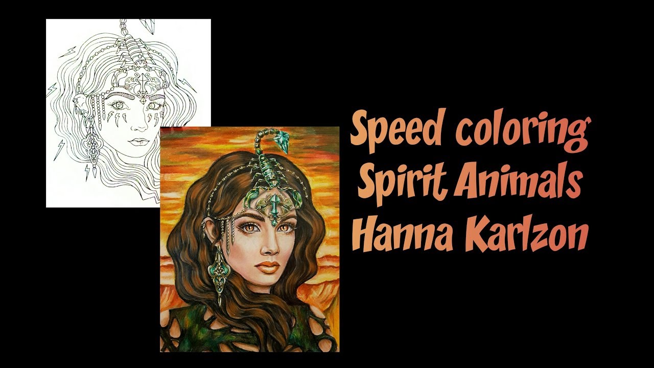 Speed coloring  Spirit Animals ( Själsfränder) Hanna Karlzon