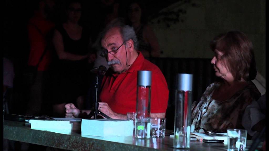 Ο Προκόπης Παπαστράτης στην παρουσίαση της πεζογραφικής τριλογίας του Μπάμπη Κλάρα, 15/6/2015