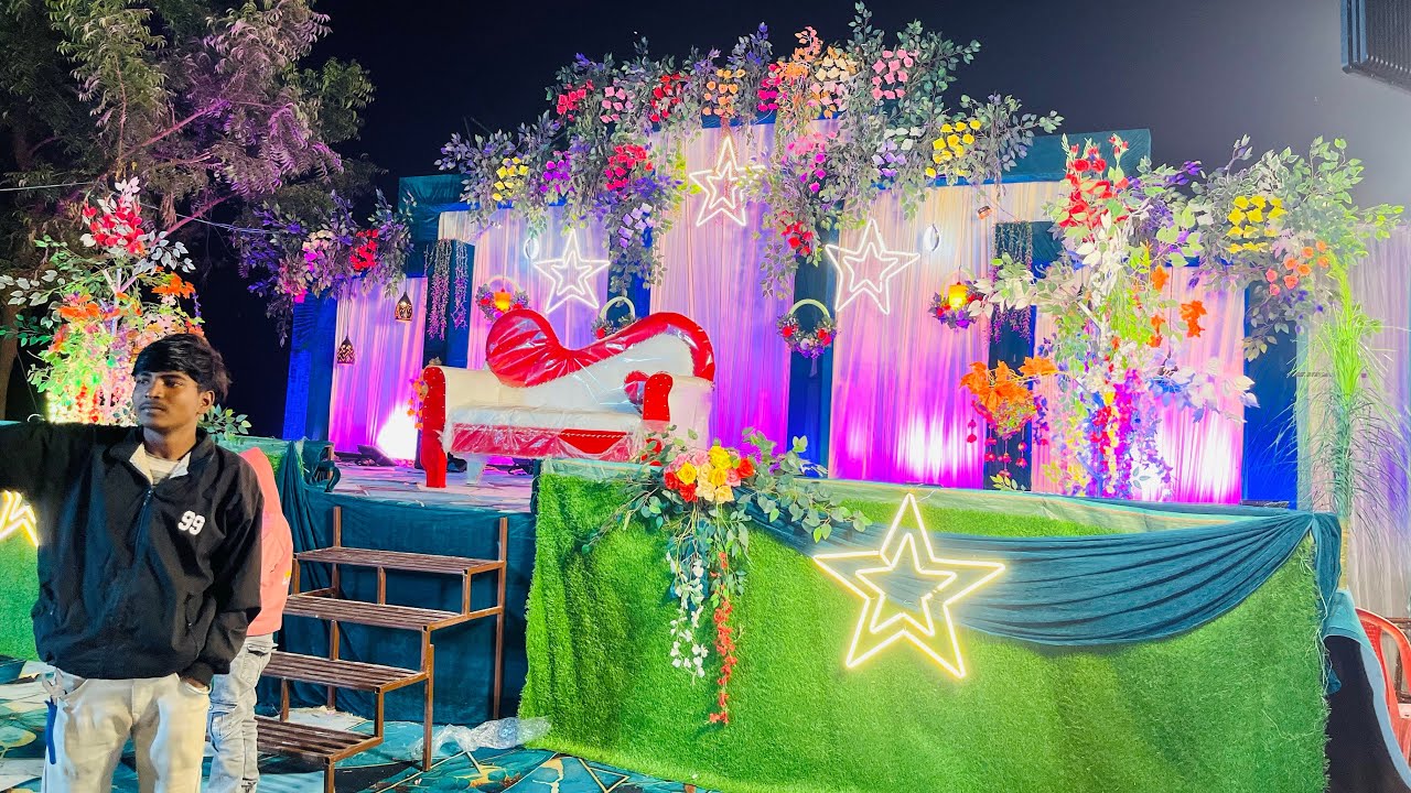 Bahut hi sundar Decoration#flowerdecoration #Vikash flower Decoration 1M❤️Vpr tech