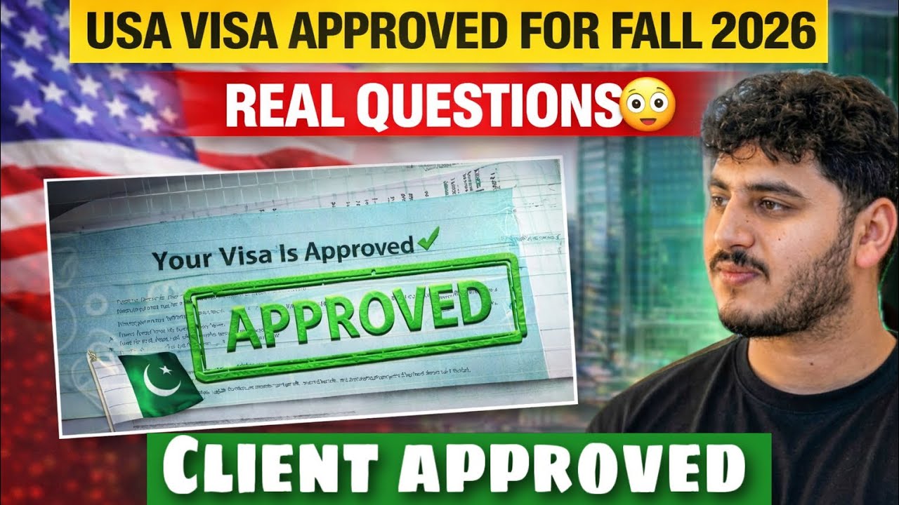  USA Visa Ratio for Fall 2026 🇺🇸 + Real Interview Questions | Our First Client F1 Visa Approved 🇺🇸✅