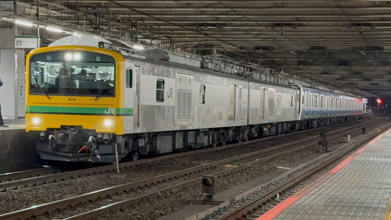 2026/02/14 配9744M E131系800番台新津出場配給E493系オク02+E131系800番台N11編成