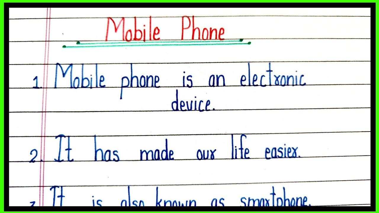 10 lines essay on mobile phone in english/essay on mobile phone in english/mobile phone par nibandh 