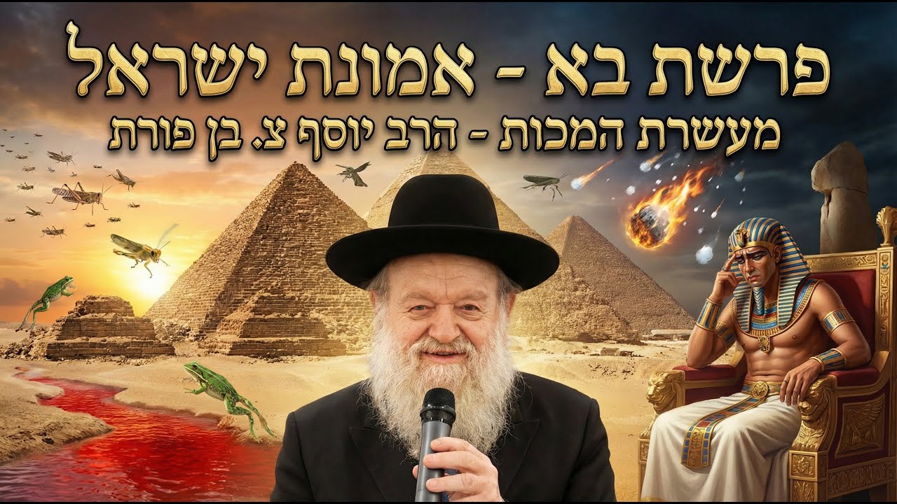פרשת בא - אמונת ישראל מעשרת המכות - הרב יוסף צ. בן פורת - תשפ