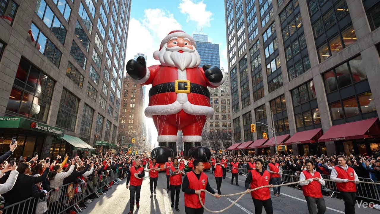 NYC 2025 Christmas Parade 4K HDR – Giant Balloons, Marching Bands & Fireworks