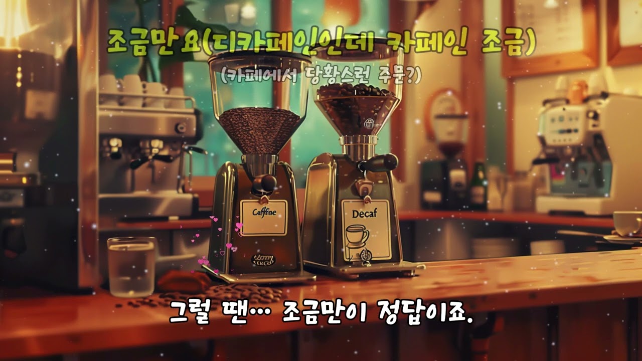 조금만요 ☕ 디카페인인데 카페인은 살짝 | 사장님 공감 카페 BGM