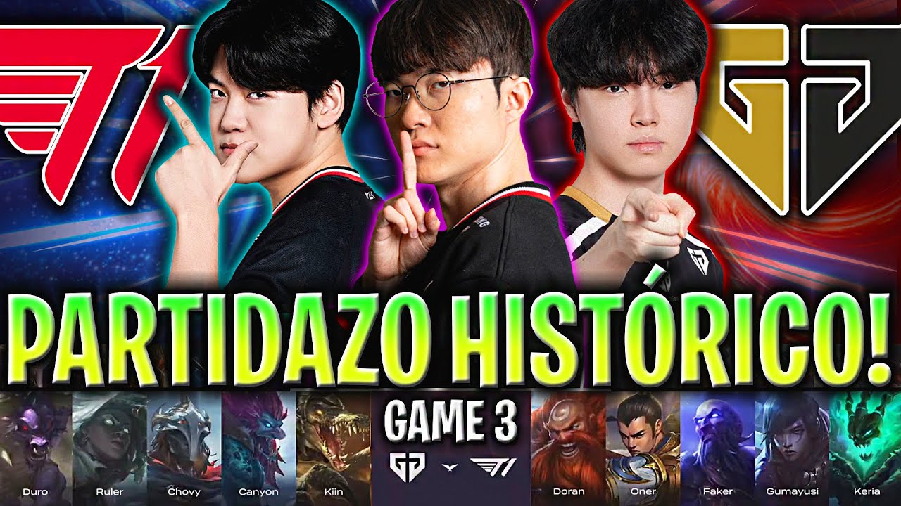 LA MEJOR PARTIDA DE LA LCK!😱T1 HACE HISTORIA?🔥 | T1 vs GEN GAME 3 LCK SUMMER 2025 en ESPAÑOL