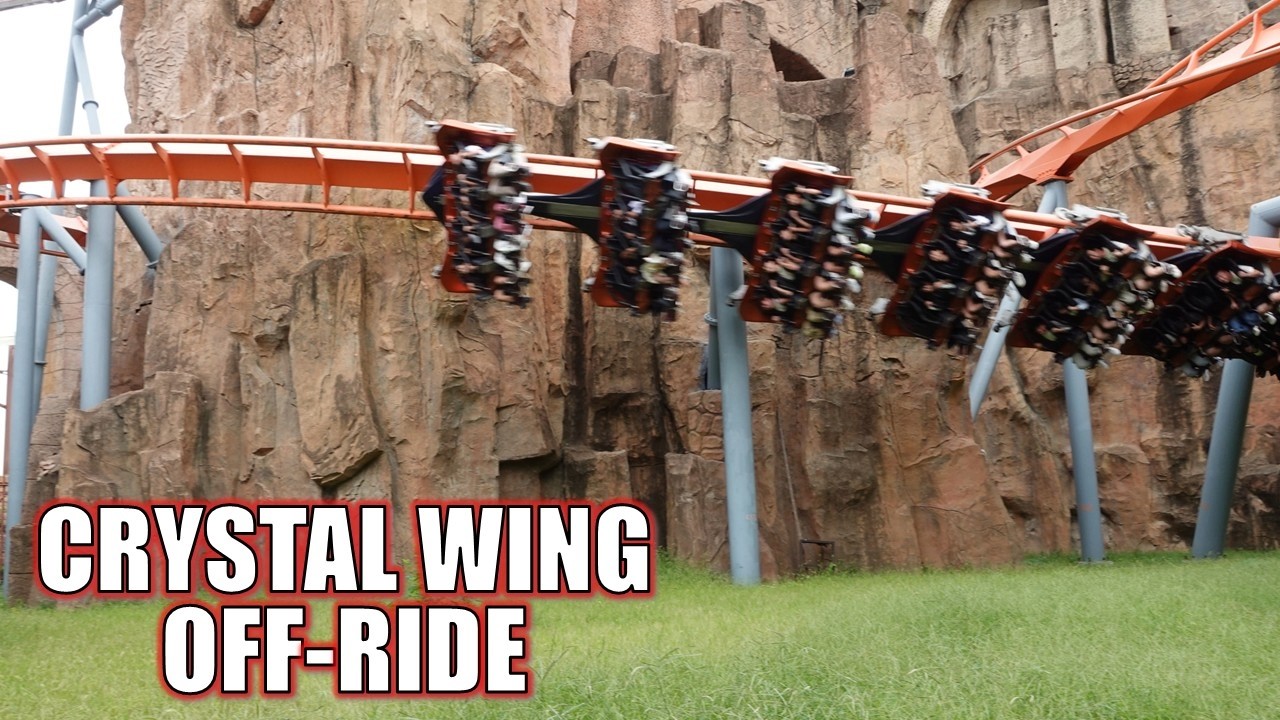 Crystal Wing Off-Ride Footage (60FPS), Happy Valley Beijing B&M Flying Coaster | Non-Copyright