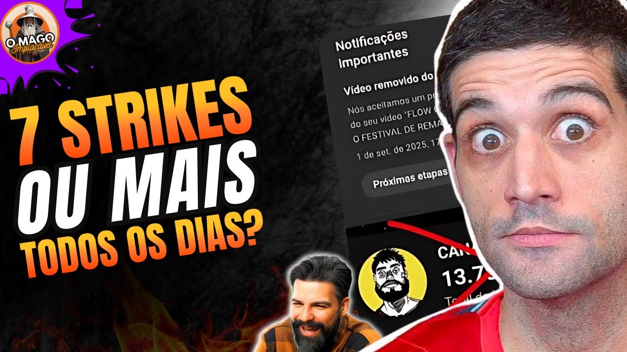 TOMOU 7 STRIKES DE UMA SÓ VEZ E PERDEU O CANAL | FLOW GAMES DEIXOU A COMUNIDADE EM PÂNICO
