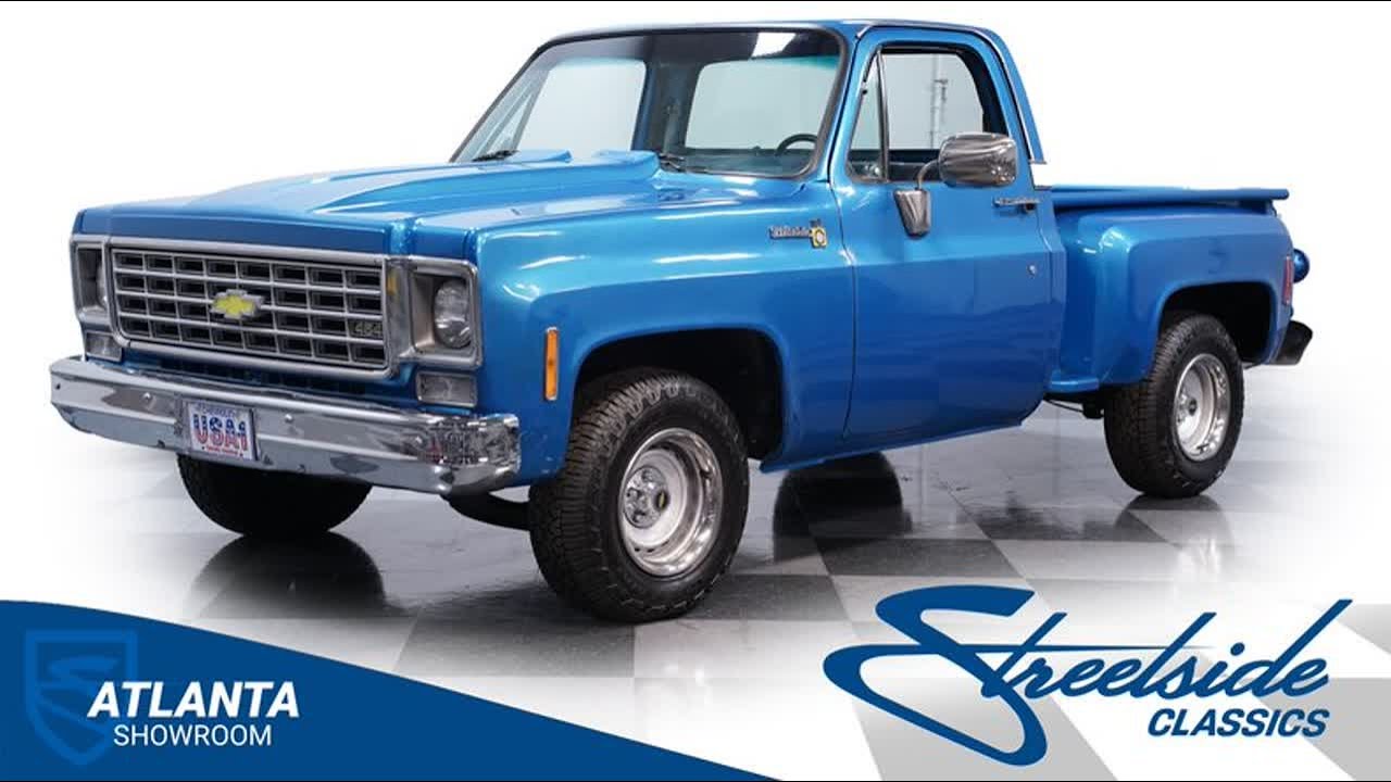 1976 Chevrolet C10 Scottsdale Stepside 454 8923-ATL for sale | Charlotte, Atlanta, Dallas, Tamp...