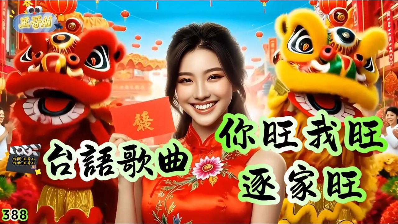 閩南語歌曲(388.你旺我旺 逐家旺)你旺我旺逐家旺 生理興旺萬事通.你旺我旺逐家旺 萬項成功真威風 #王哥Ai #原創歌曲 #閩南語流行歌曲 #台語歌曲 #音樂 #ai歌手