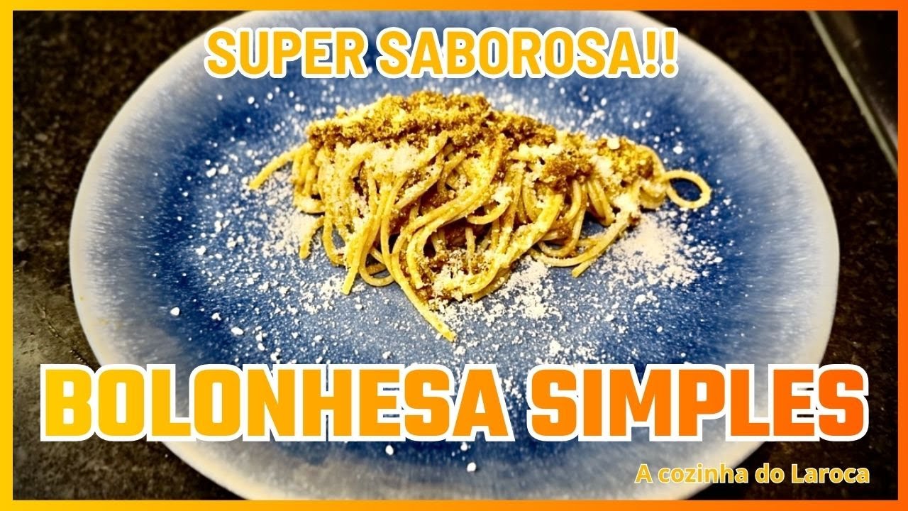 Deliciosa bolonhesa simples, fácil, rápida.