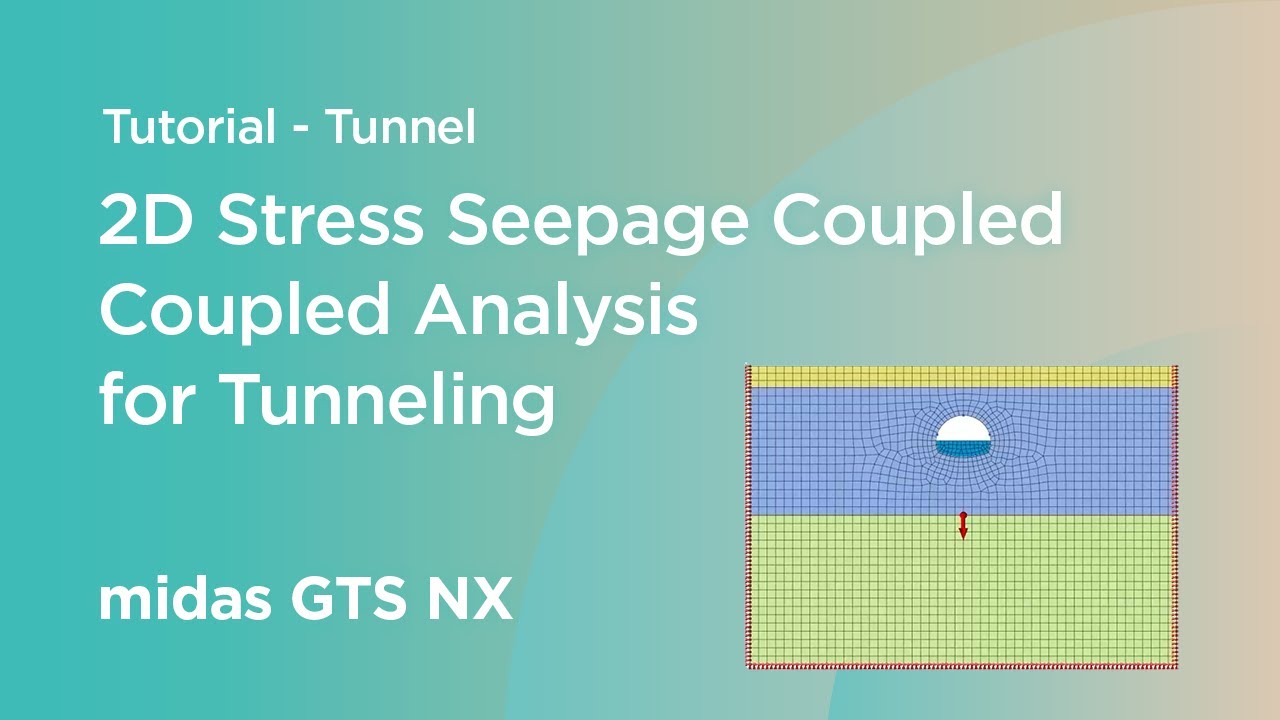 Online Tutorial: Tunnel - 2D Stress Seepage Coupled Analysis for Tunneling