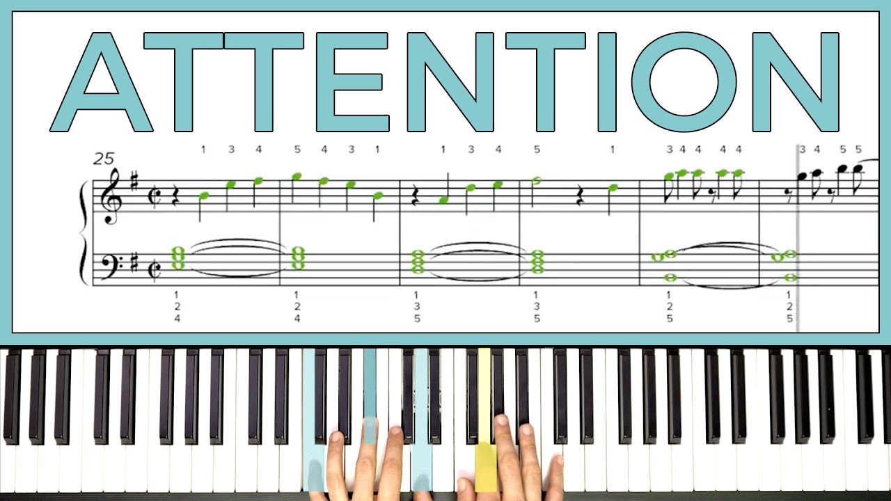 How to play 'Attention' by Charlie Puth on the piano -- Playground Sessions