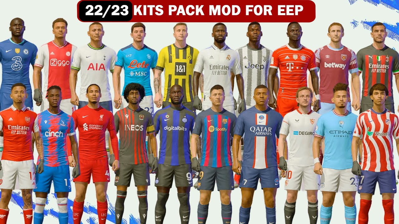 HOW TO INSTALL FIFA 23 MODS: 22/23 KITS FOR EEP - FIFA 22 PC | TU16