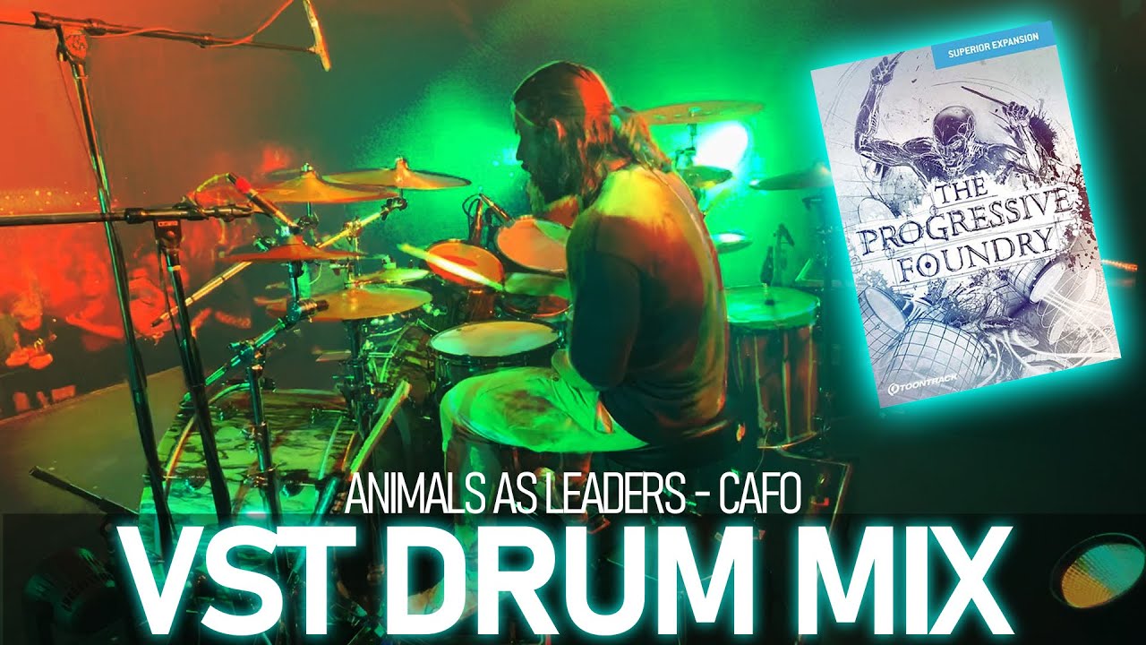 Matt Garstka plays Animals as Leaders CAFO on the original album (VST Drum Recreated)