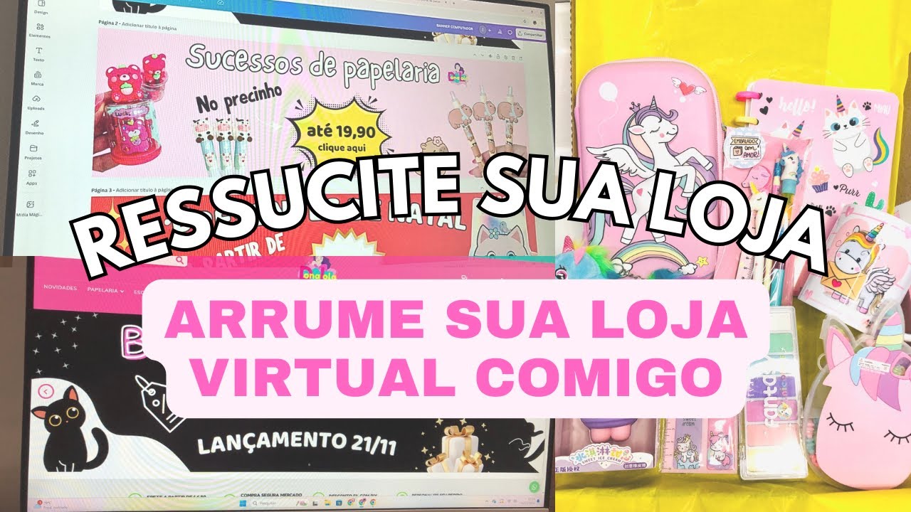 COMO FAÇO BANNERS DO MEU SITE E CONSIGO FAZER MINHA LOJA APARECER NO GOOGLE DE GRAÇA+ KITS PAPELARIA