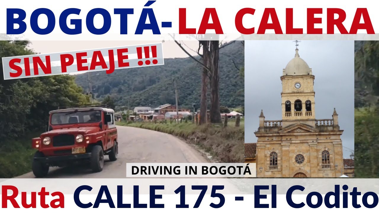RUTA BOGOTÁ LA CALERA saliendo por BARRIO EL CODITO sin PAGAR PEAJE / Driving In Bogota Colombia #88