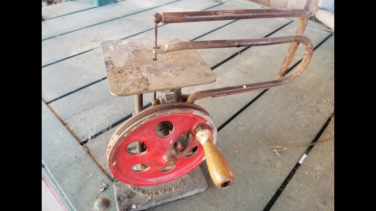RARE!!! Hand powered 1923 Delta Scroll Saw Restoration.
