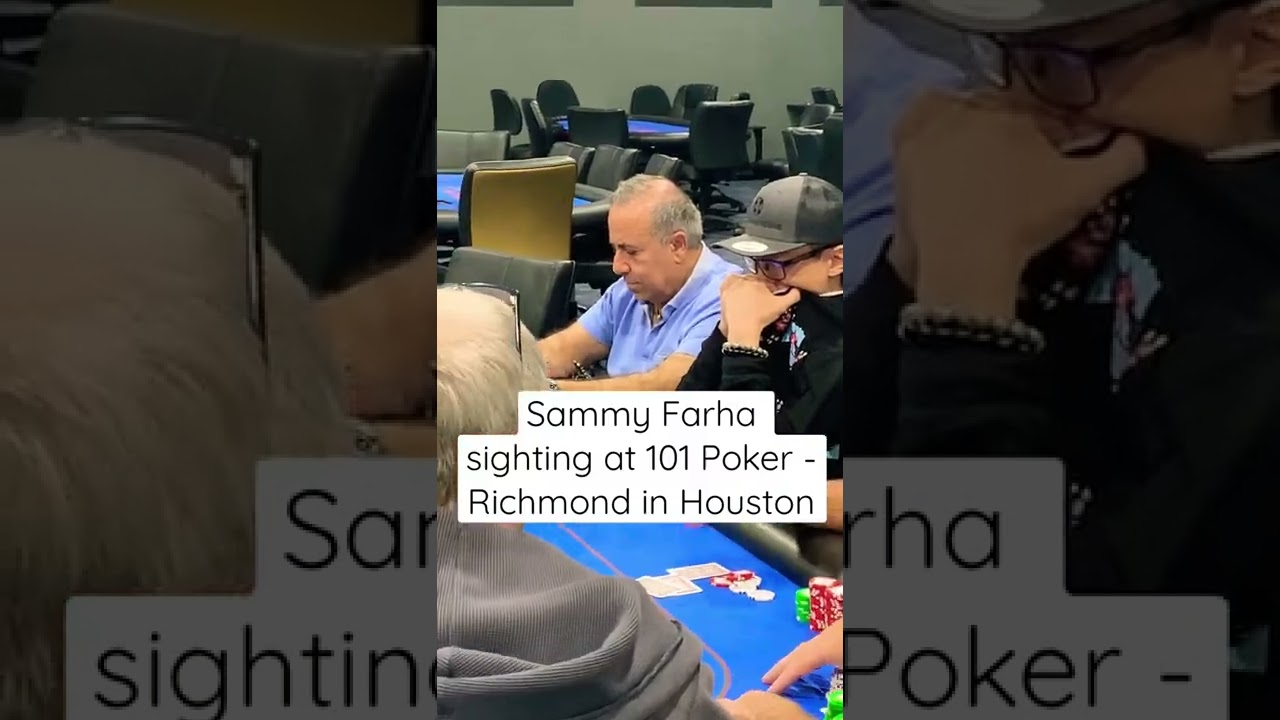 Sammy Farha playing PLO at 101 Poker Richmond Houston #SammyFarha #Poker #PLO #NLH #Houston