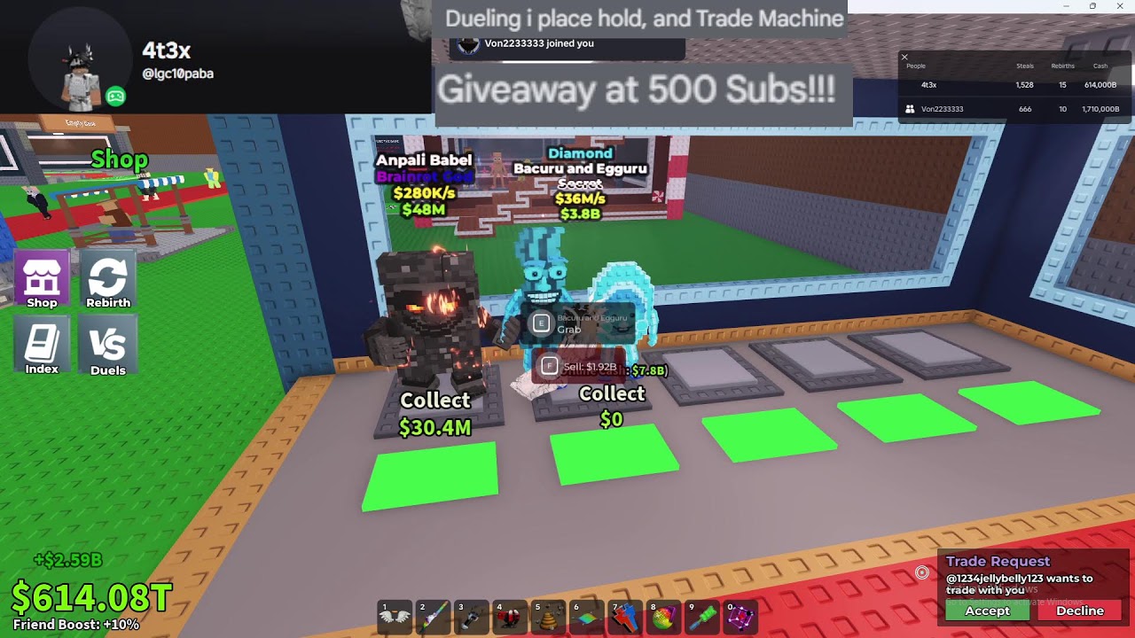 Trading and Dueling (13 vouches)