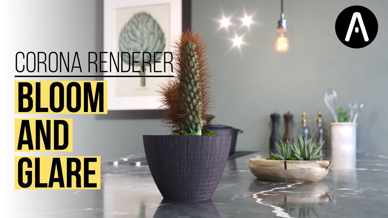 Использование эффектов Bloom и Glare в Corona Renderer