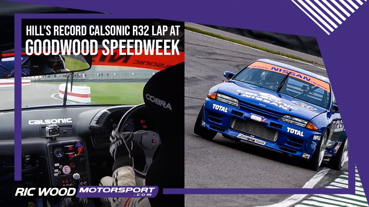 Nissan Skyline R32 GTR CALSONIC driven by Jake Hill at Goodwood Speedweek Shootout Lap Record!
