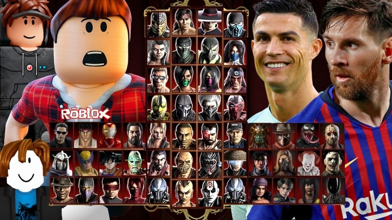Mortal Kombat 9 - ROBLOX & MESSI or RONALDO - Expert Arcade Ladder - Gameplay @ (1080p)60ᶠᵖˢ ✔
