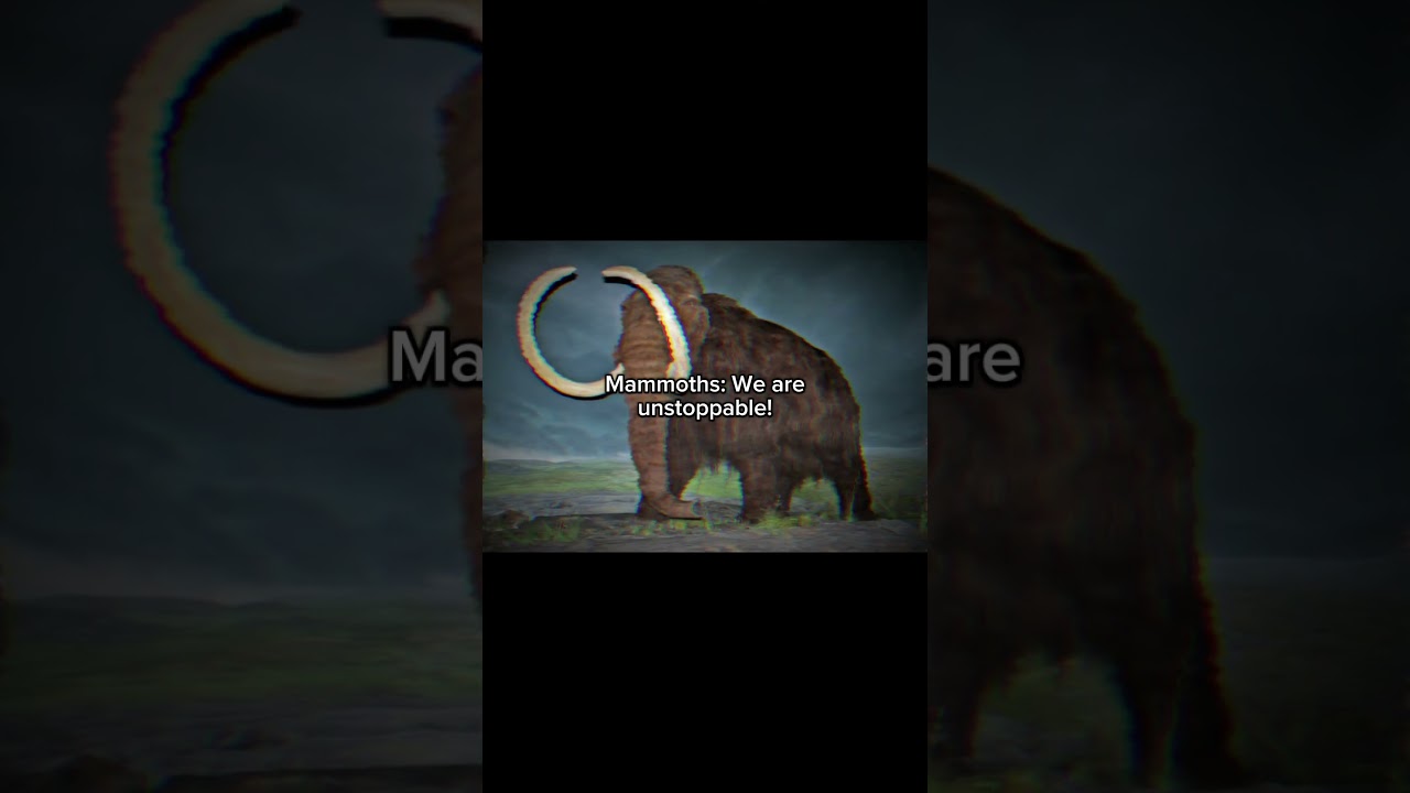 Early humans were OP... #mammoth #humans #iceage #prehistoric