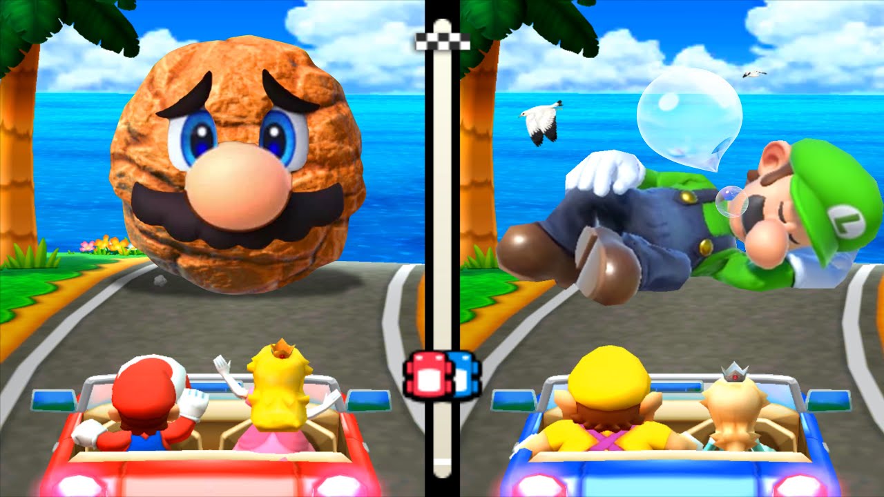 【3dsマリオパーティ100ミニゲームコレクション】ミニゲームマリオVsワリオVsロゼッタVsピーチ(COM最強 たつじん)