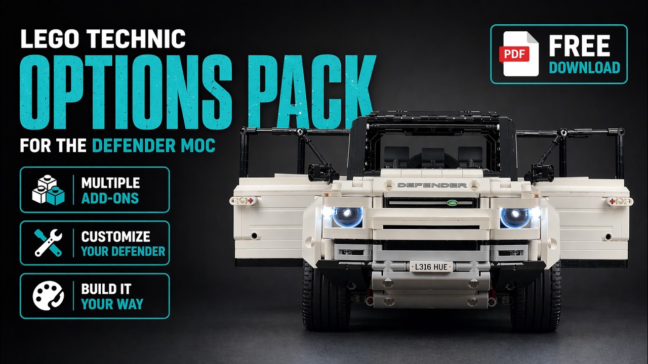 LEGO Technic Land Rover Defender 110 RC MOC options pack
