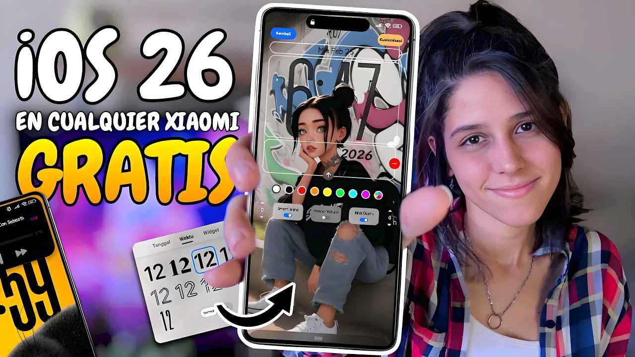 iOS 26 en cualquier Xiaomi + Liquid Glass, Dynamic Island, Always On Display & MAS | HyperOS