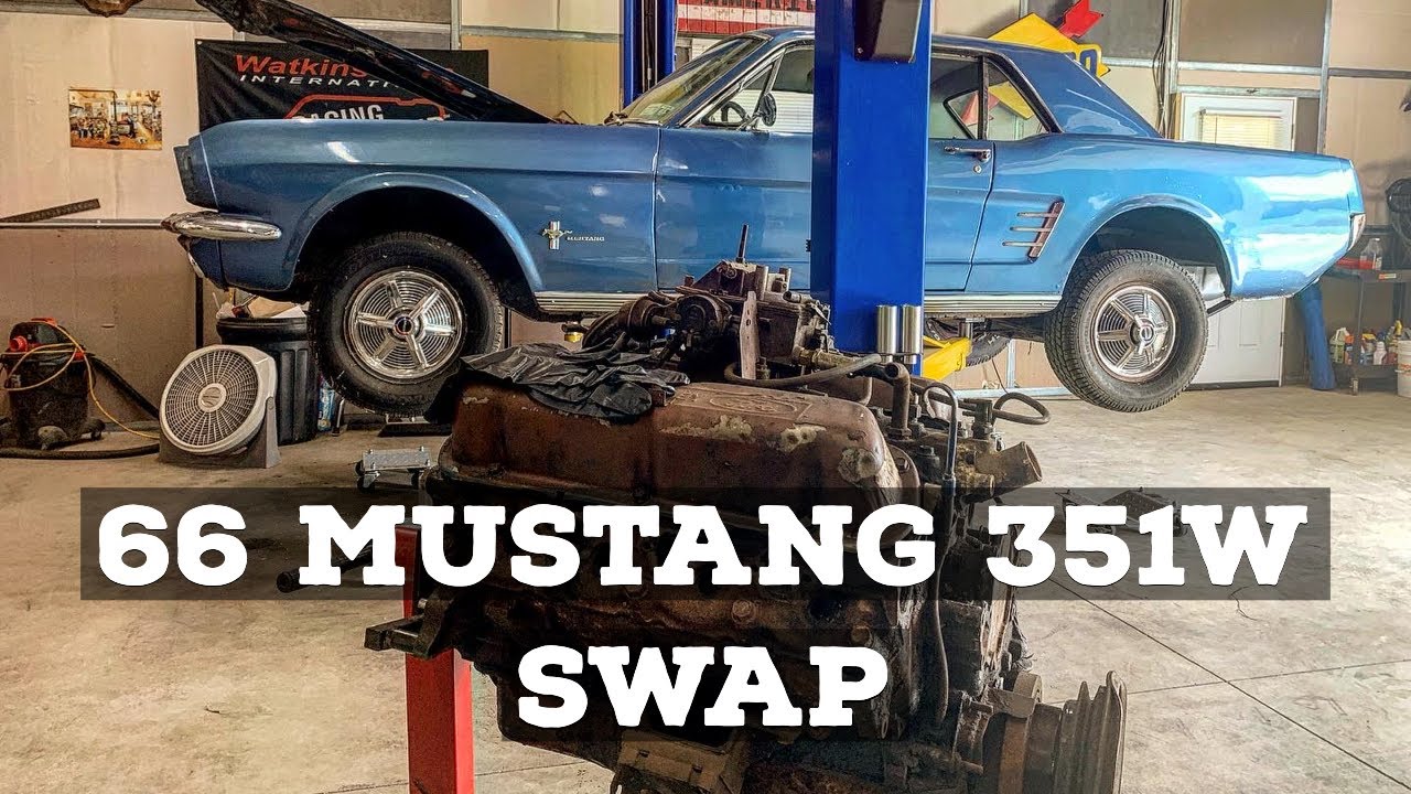 1966 MUSTANG 351W SWAP: Эпизод 1. Как заменить 351 Windsor на 6-цилиндровый Mustang.