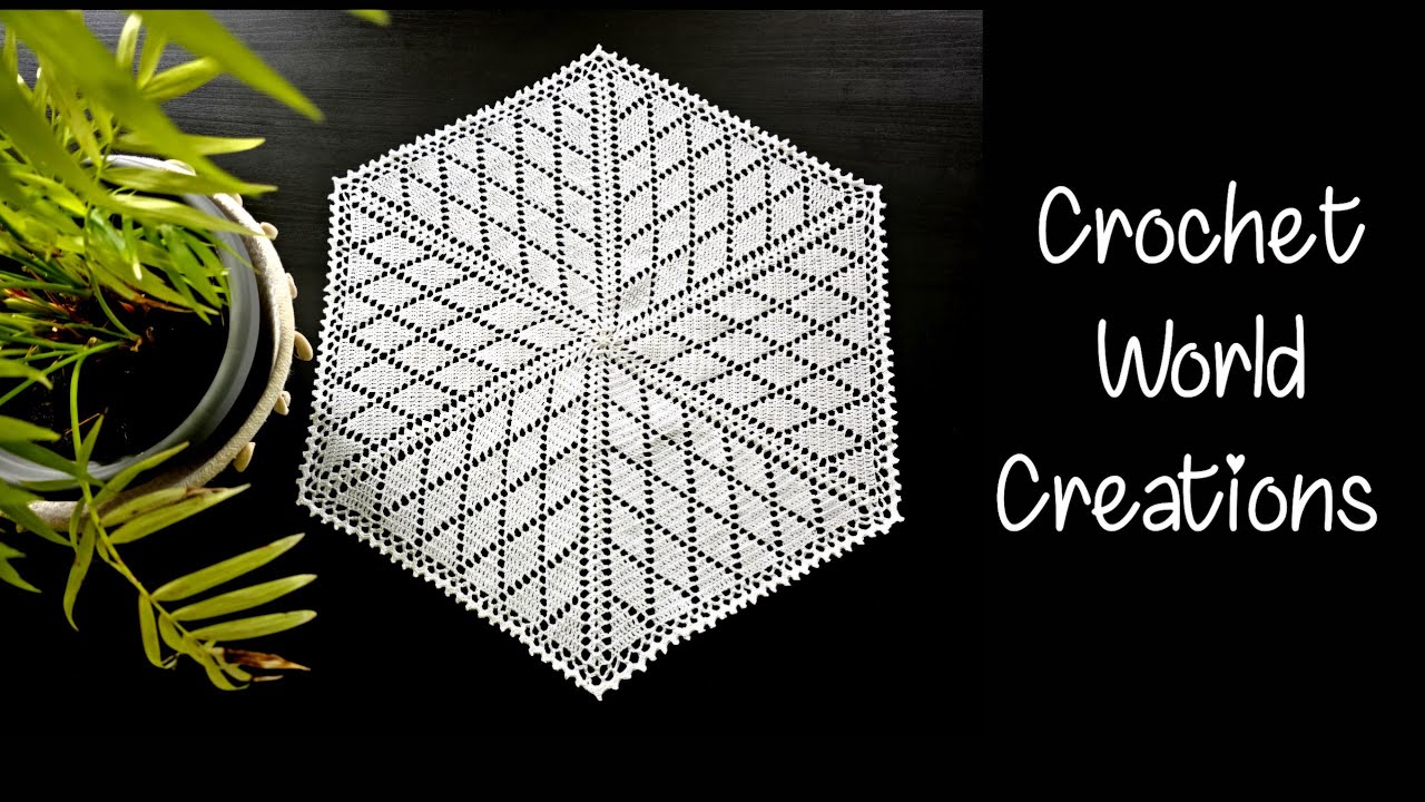 Easy Crochet Pattern #crochetborder  #crochetworldcreations