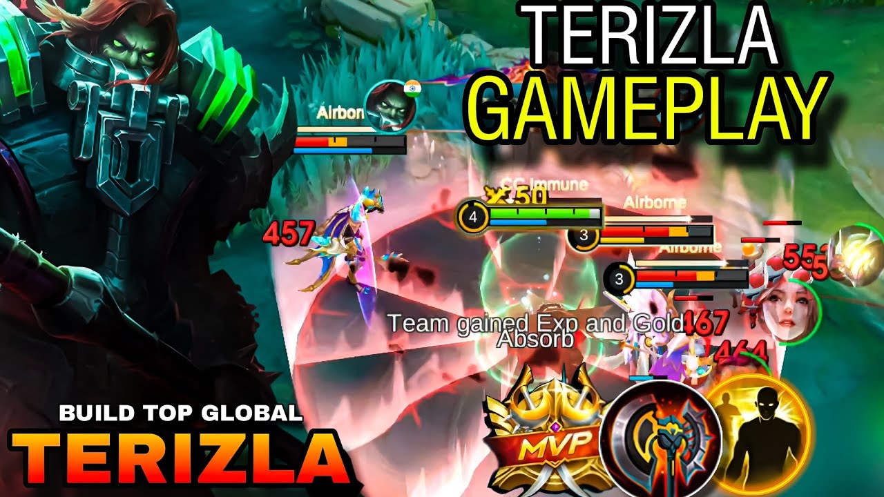 TERIZLA GAMEPLAY ☠️ BUILD TOP GLOBAL TERIZLA | MLBB