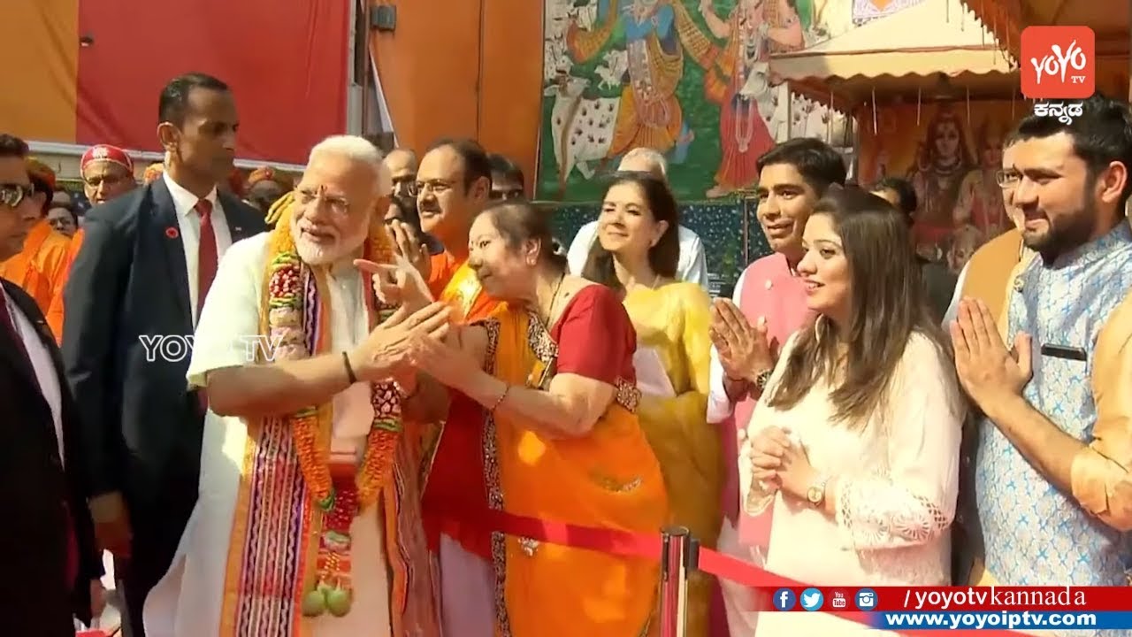 PM Modi Foreign Video | Narendra Modi Visits Shreenathji Temple | Manama, Bahrain | YOYO TV Kannada