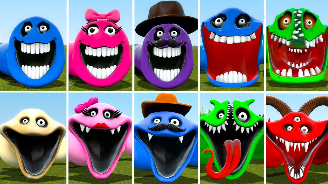 EVOLUTION OF NEW ROBLOX HUNGRY WORM VS HUNGRY SNAKE FAMILY In Garry's Mod!