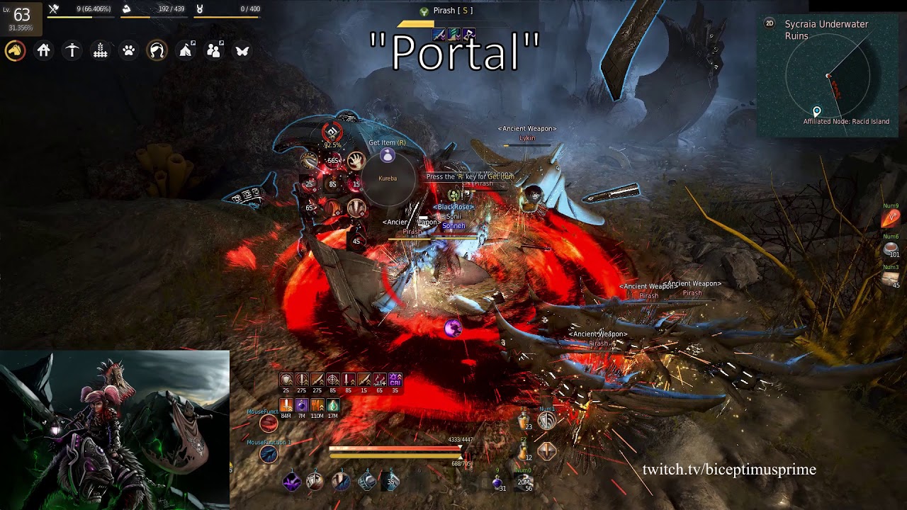 BDO - Essential Underwater Abyss Grind Guide (280ap). How-To: Rotations (Main, Portal, Statue, Back)