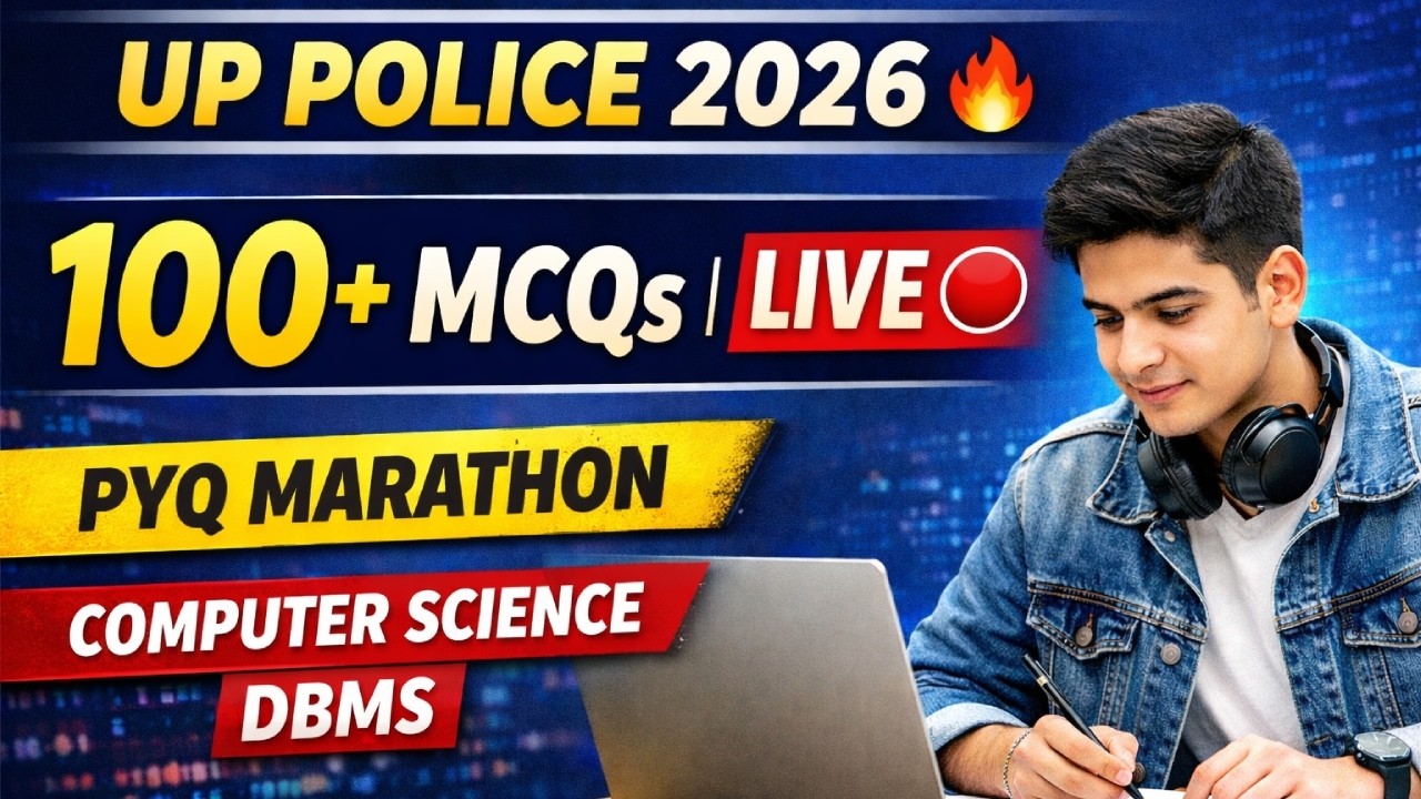 आज रात 🔴 LIVE 2026 🔥 | UP Police Computer Operator | Computer Science MCQ Marathon + Live Class