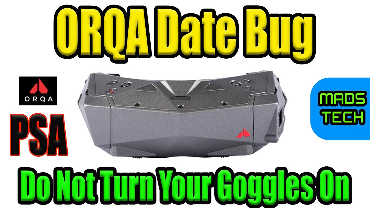 Orqa FPV One Goggles Bootloader Bug - Important Don't Turn On Till You See This - Updated