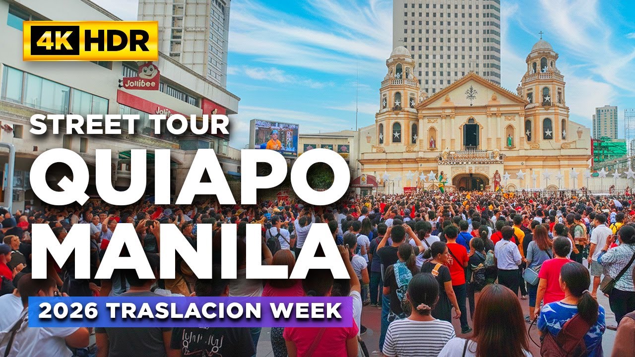 Massive Crowds in QUIAPO MANILA | Scenes Ahead of TRASLACION 2026 in Manila Philippines