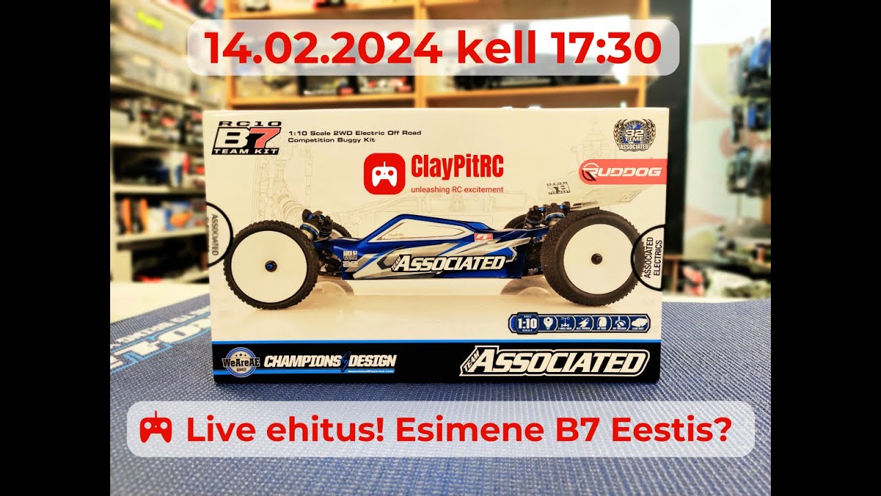 Team Associated RC10 B7 Live ehitus @claypitrc