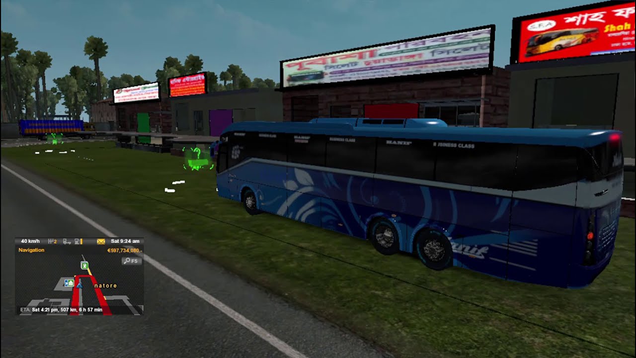 Natore to Dhaka With Hanif Bus ETS v1.35