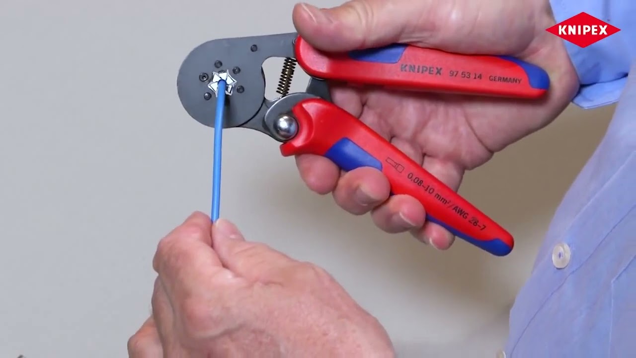 KNIPEX Önbeálló érvéghüvelyező (krimpelő) fogó bemutatás