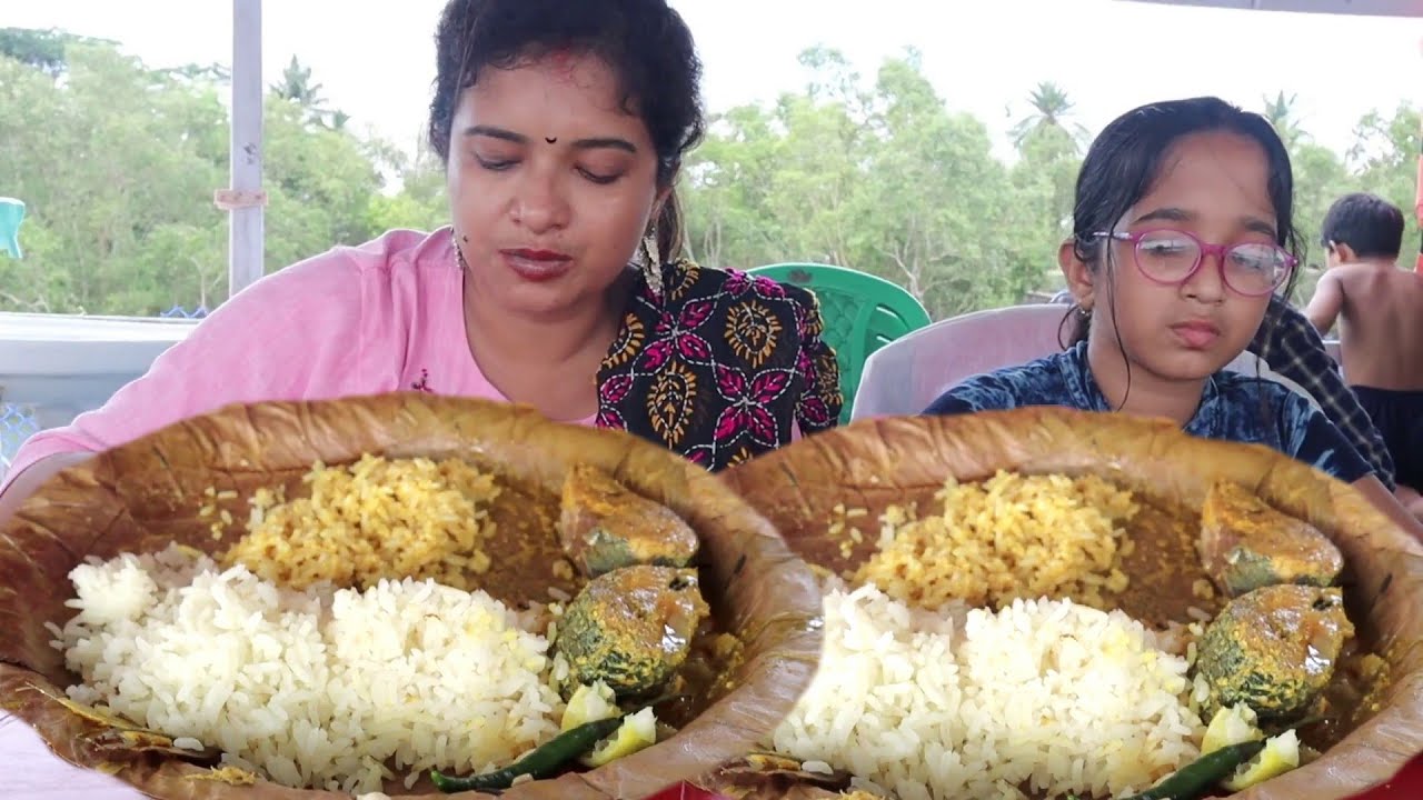 Sundarban Hilsa Festival | Special Lunch Item | Rice with Sorse & Doi Ilish | Kachu Shak | Darun