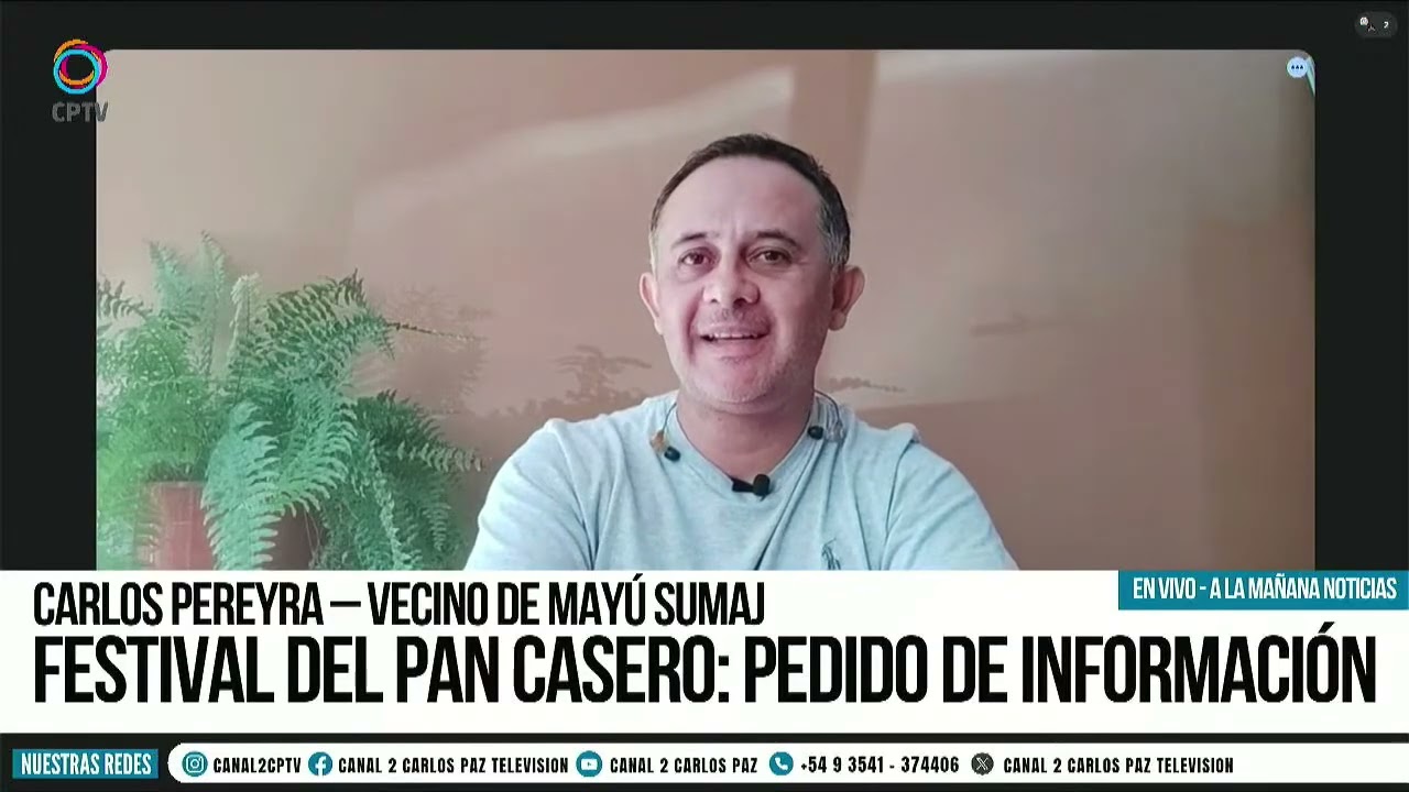 FESTIVAL DEL PAN CASERO: PEDIDO DE INFORMACIÓN