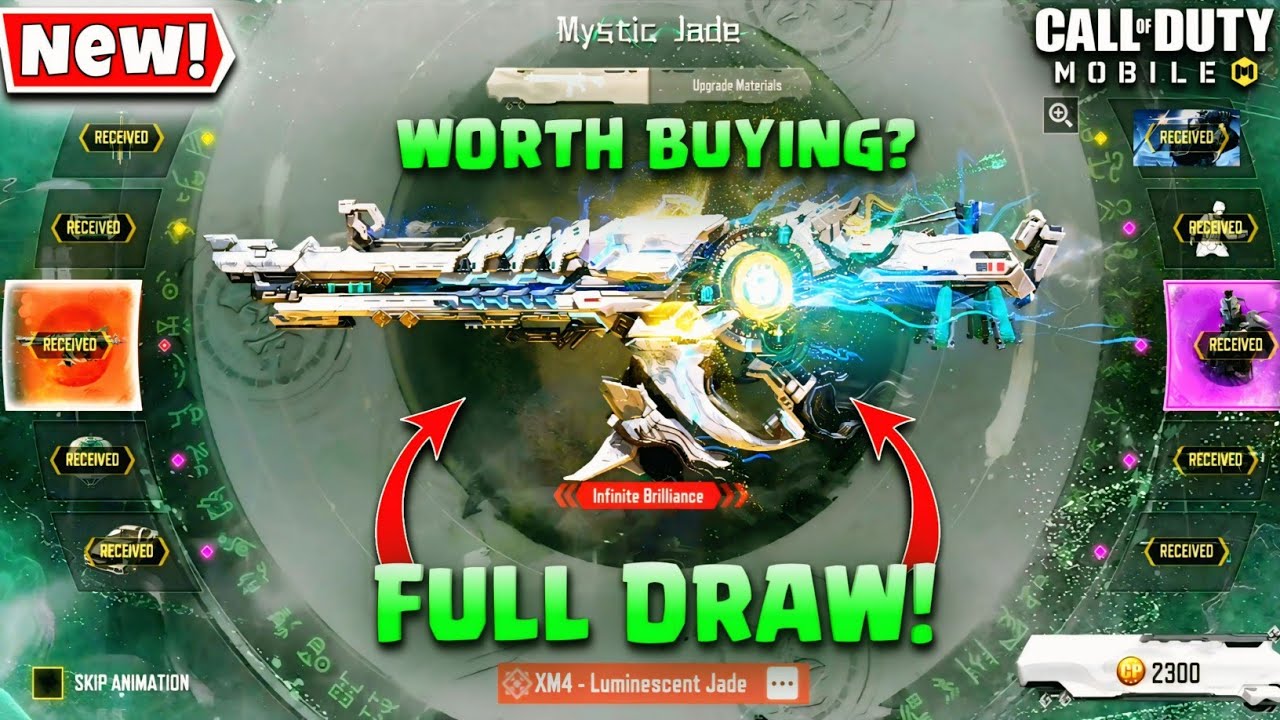 Buying New Mythic XM4 - Luminescent Jade FULL DRAW | New MYSTIC JADE Mythic Lucky Draw In COD Mobile