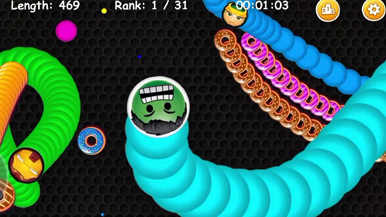 Cacing Terbesar Superhero Karakter Hulk 🐍 Worm zone super heroes #95