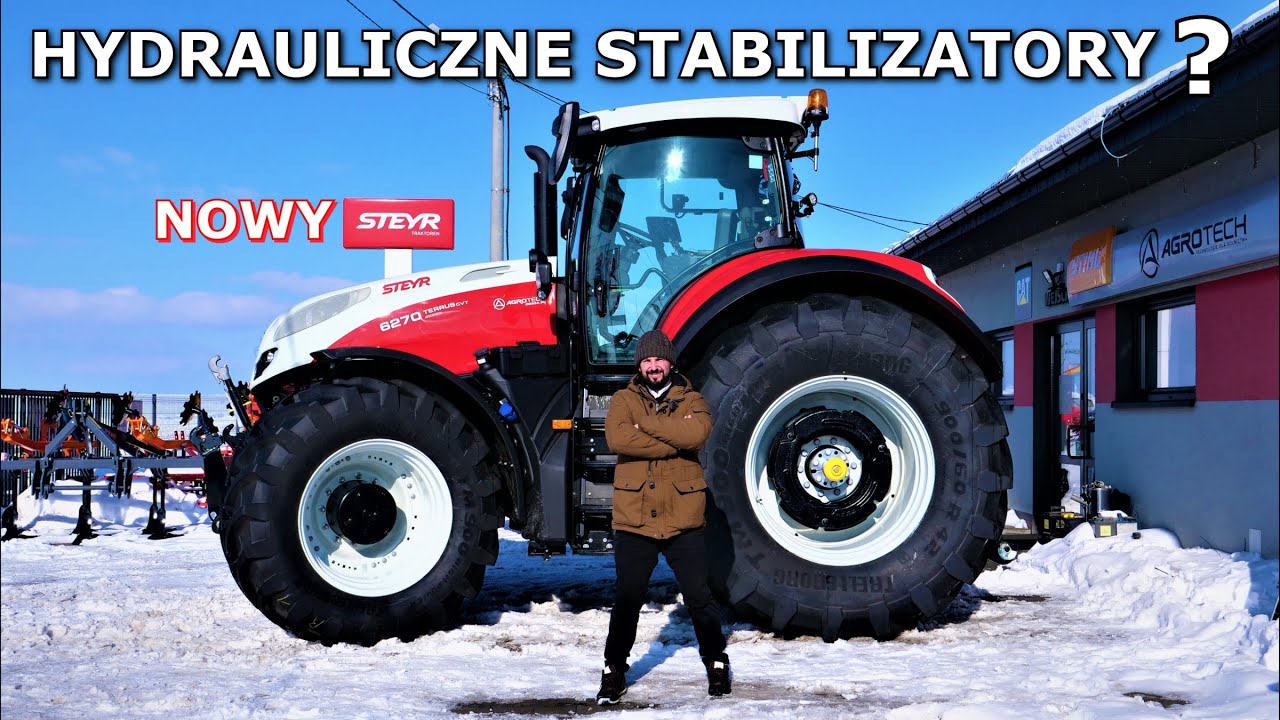 OLBRZYMIA MOC STEYR TERRUS 6270 CVT - Odbiór Maszyny od Dilera AGROTECH Obsza