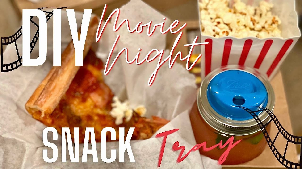 DIY Movie Night Snack Tray | DIY Concession Stand Food Tray | Movie Night Ideas