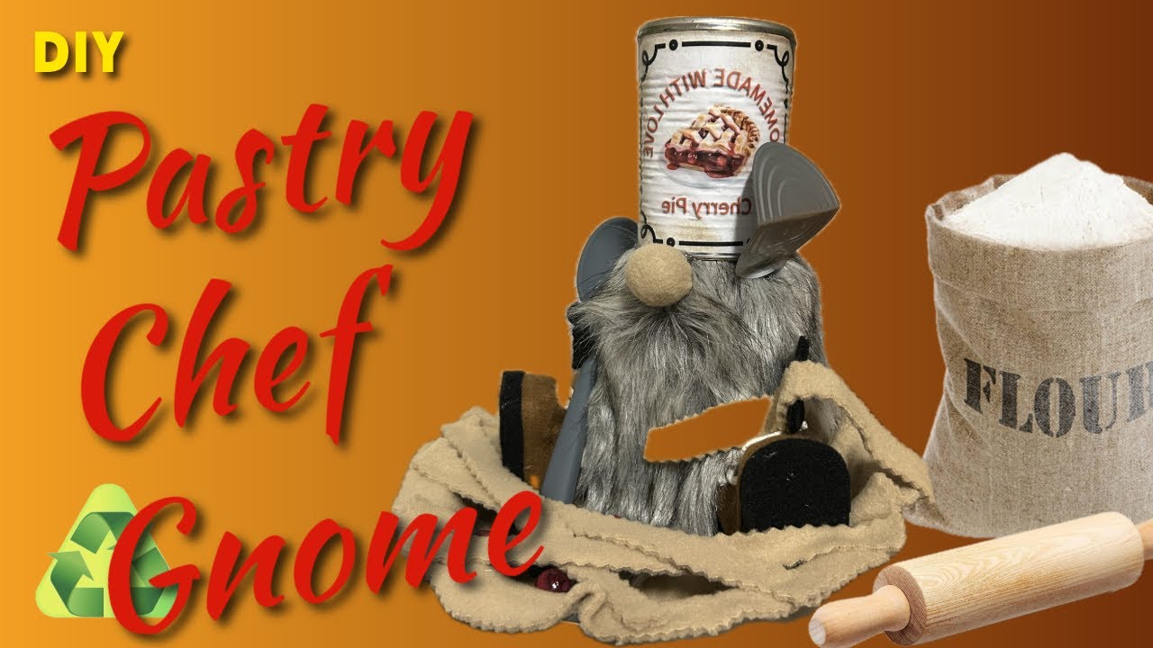 DIY Adorable lil Gnome who is trying to bake a Cherry Pie 